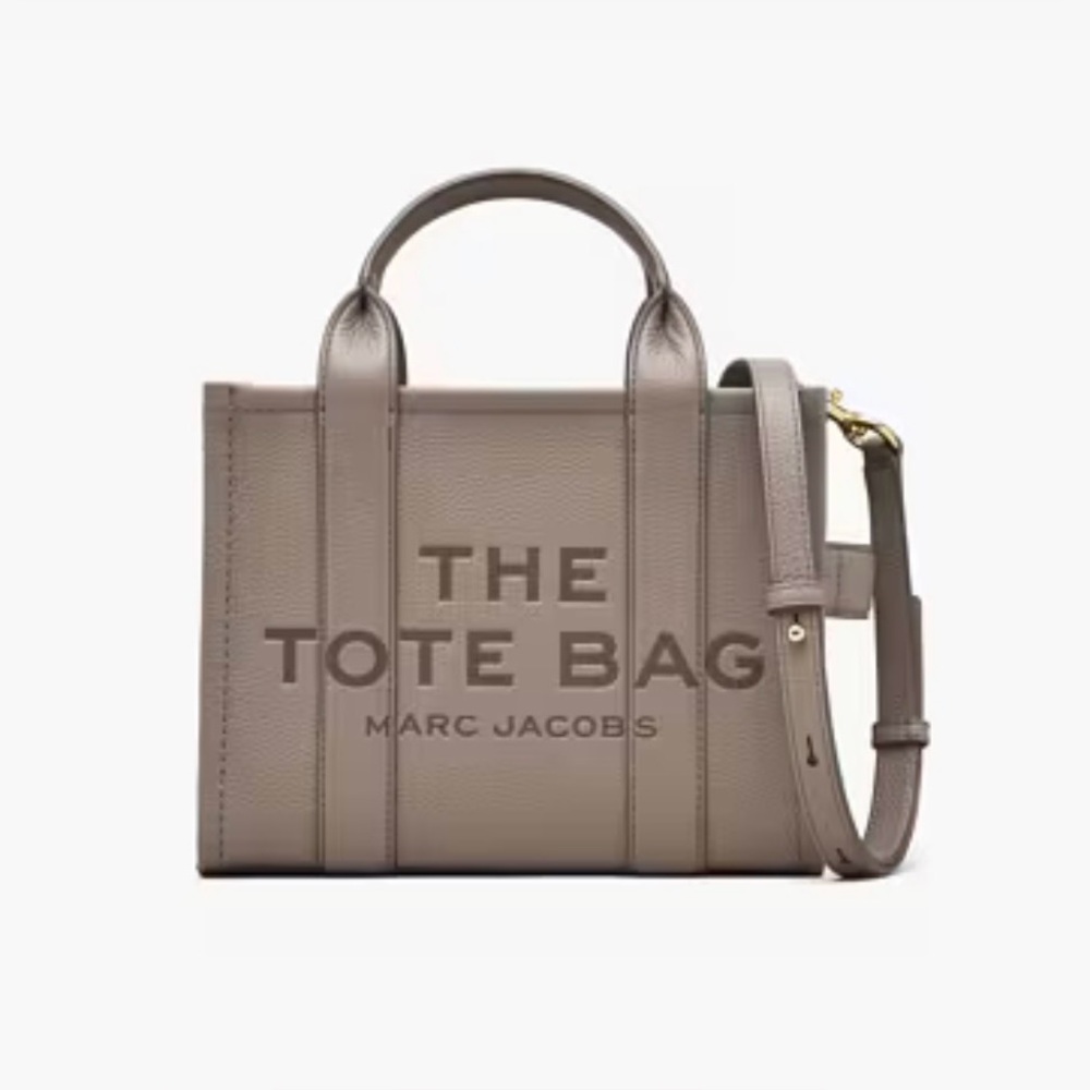Marc Jacobs Gray Leather Tote Bag
